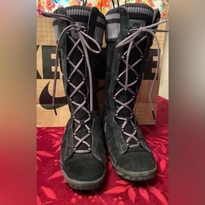 Nike Puffer Black Boots Sz 8.5
